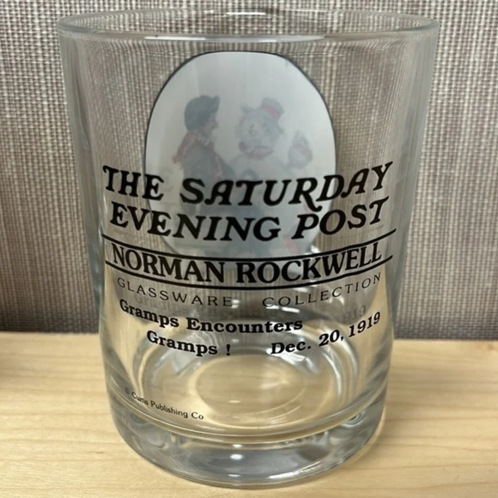 Norman Rockwell Saturday Evening Post 3pc glass set - Picture 6 of 8